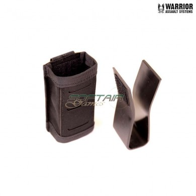 Laser cut single snap mag pouch 9mm short BLACK warrior assault systems (w-lc-ssmp-9-s-blk)