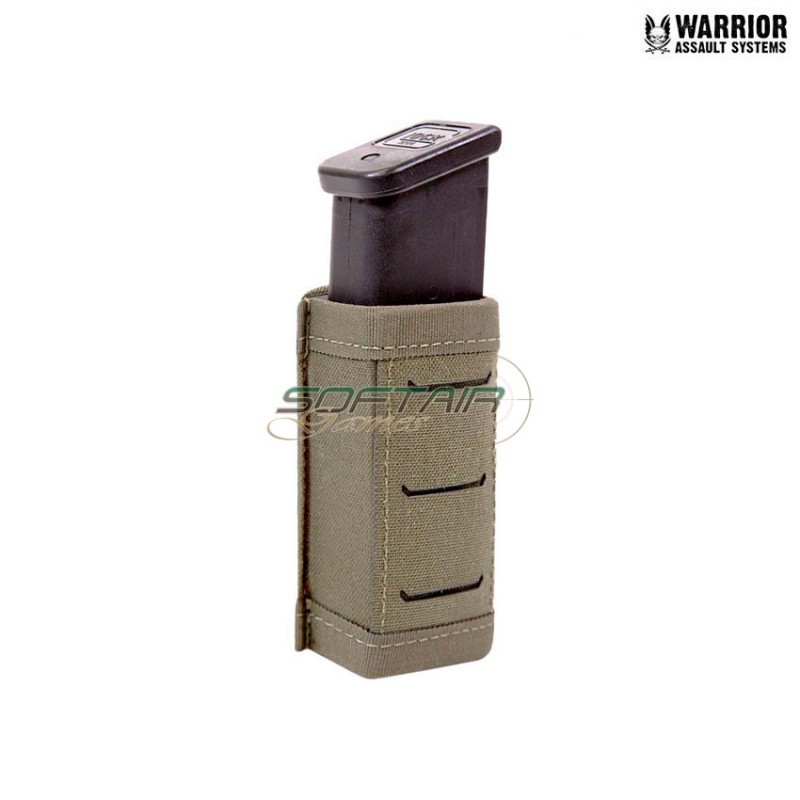 Laser cut single snap mag pouch 9mm short RANGER GREEN warrior assault systems (w-lc-ssmp-9-s-rg)