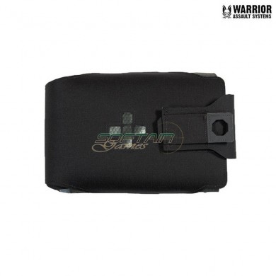 Laser cut large horizontal individual first aid kit pouch BLACK warrior assault systems (w-lc-lh-ifak-blk)