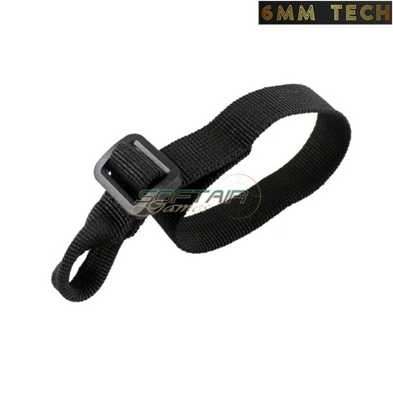 Cinghia per calcio NERA type 1 6MM TECH (6mmt-73-bk)