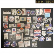 50pcs. set stickers for case/rifle/computer/etc... TYPE 3 6MM TECH (6mmt-74-3-50)