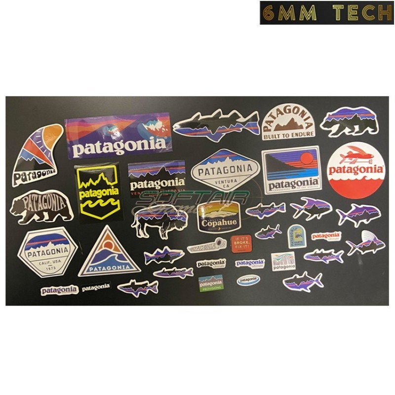 36pcs. set stickers for case/rifle/computer/etc... TYPE 6 6MM TECH (6mmt-74-6-36)