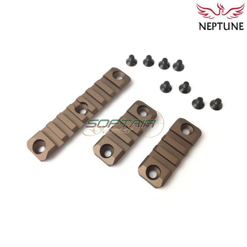 3 pieces set BRONZE 416 geissele rail 20mm weaver neptune (nte-180-bn)