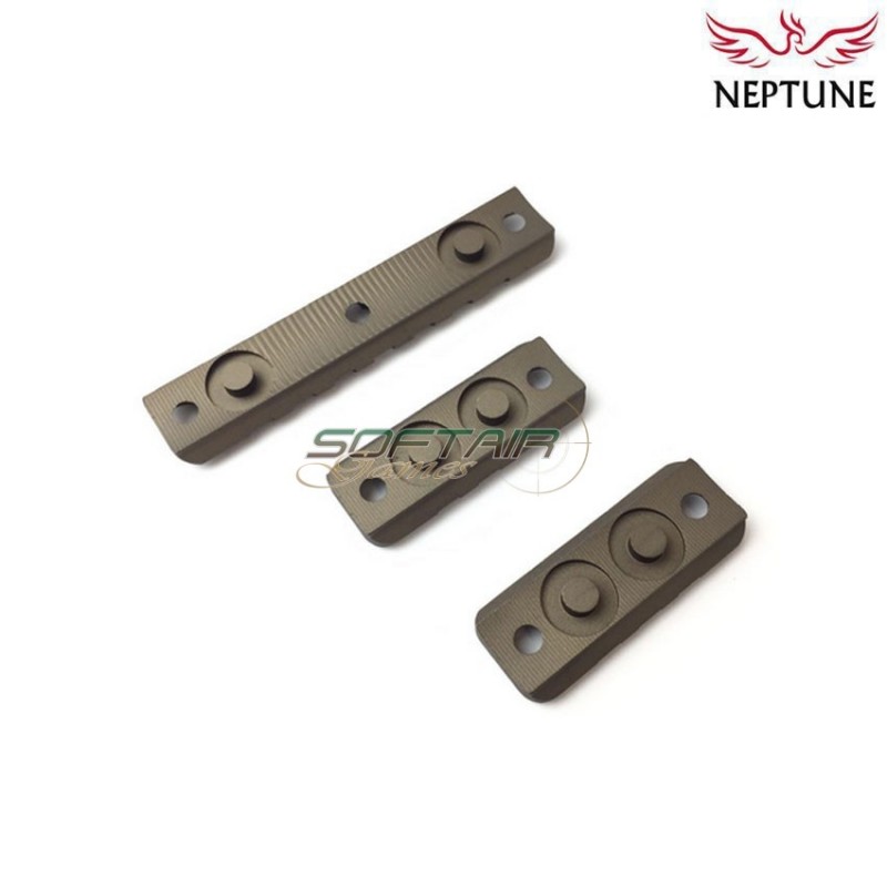 Set 3 pezzi BROWN 416 geiss. rail 20mm weaver neptune (nte-180-br)