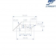 TMRS Left Thumb Rest for KeyMod & LOC BLACK jj airsoft (ja-1387-bk)