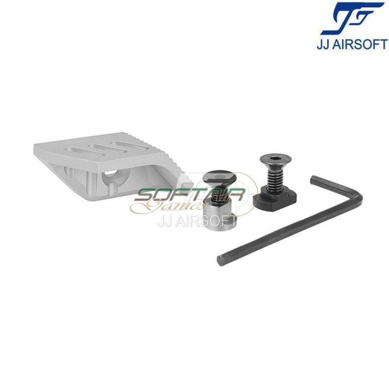 TMRS Left Thumb Rest per KeyMod & LOC ARGENTO jj airsoft (ja-1387-sv)