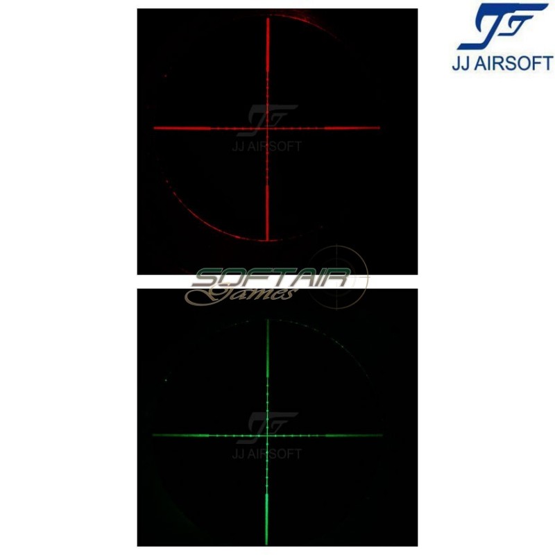 Scope 3.5-10 × 40 E-SF red/green reticle BLACK jj airsoft (ja-5305-bk)