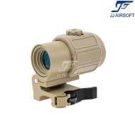 Magnifier G43 3x TAN with killflash jj airsoft (ja-5390-tan)