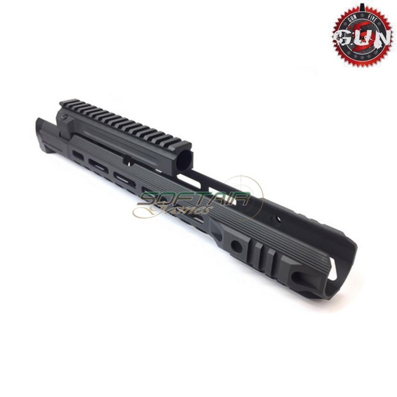AK handguard 13.5" CNC aluminum BLACK LOC style gun five (gf-z0380)