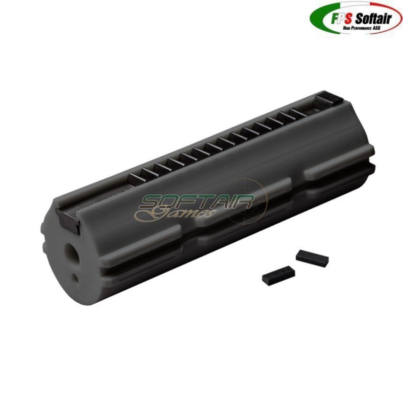 Pistone ZERO-SHOCK in tecnopolimero caricato fibra di carbonio full metal rack 14 denti fps (fps-pm04cf)