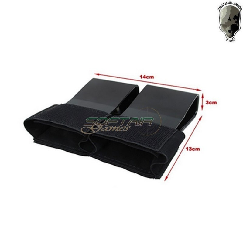 Double M4 magazine holder insert in KYDEX® black tmc (tmc3579-bk)