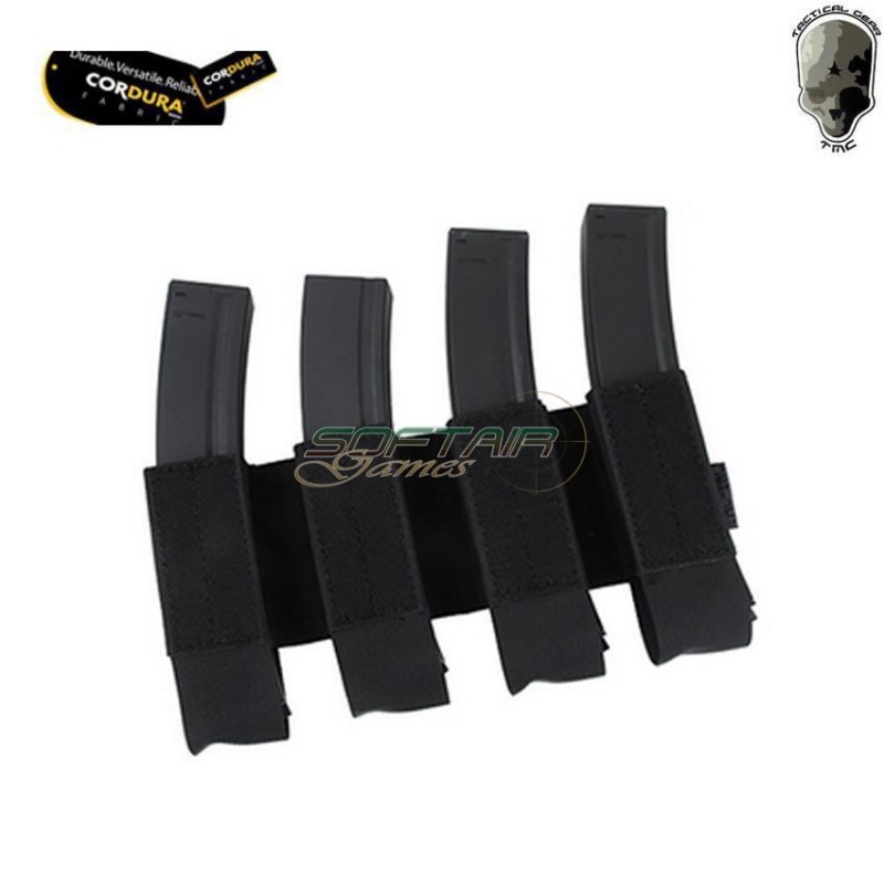 CORDURA® SMG magazine holder insert for tactical vest black tmc (tmc3581-bk)