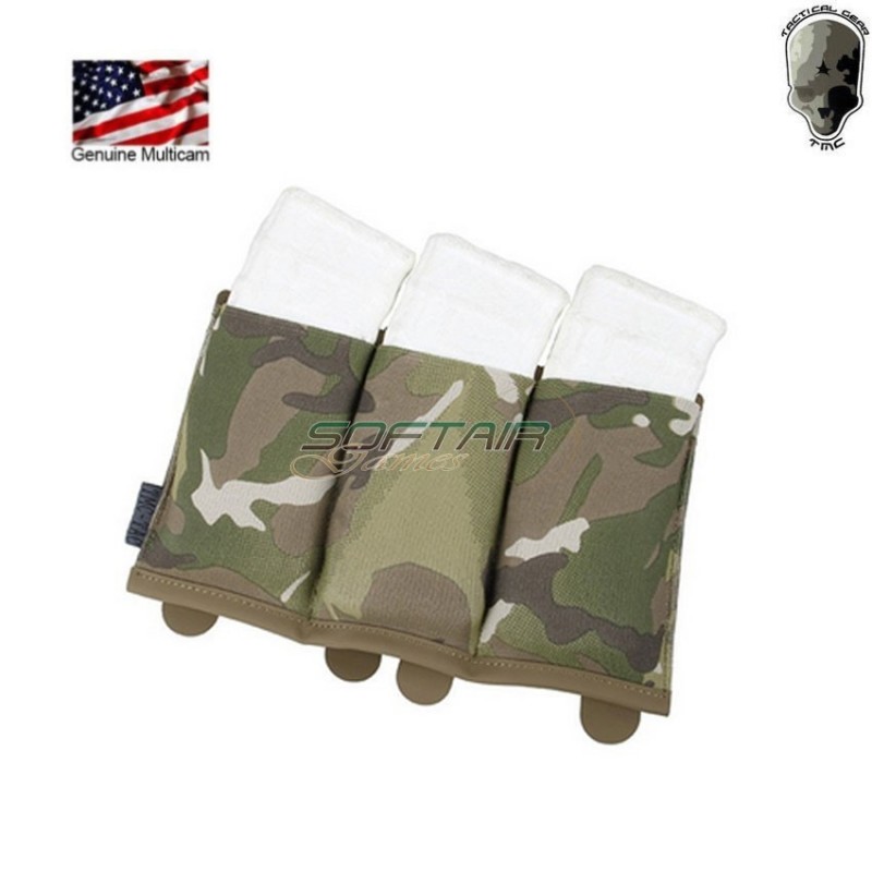 TS style triple open pouch for m4 rifle magazine Multicam® Genuine Usa tmc (tmc2961-mc)