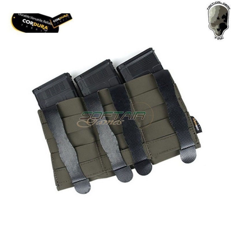 Tasca tripla STACK TS style 2.0 per caricatore m4 RANGER GREEN tmc (tmc3599-rg)