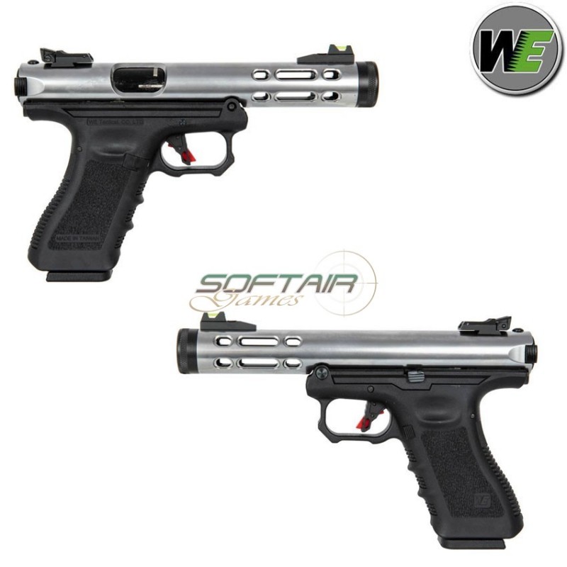 GAS GBB pistol GALAXY G. metal slide full auto SILVER we (we-032540)