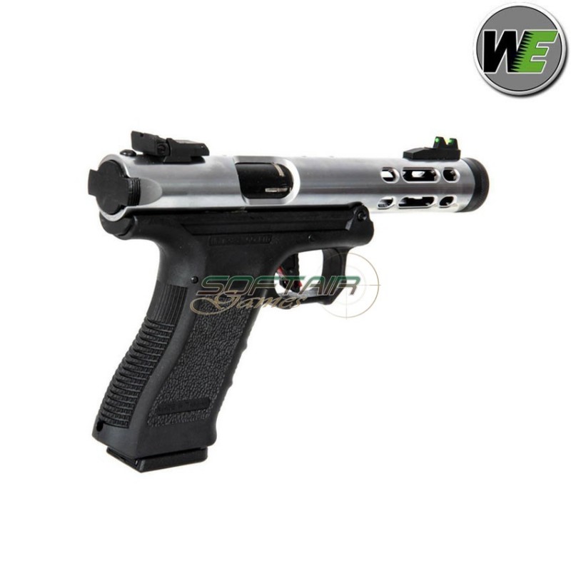 GAS GBB pistol GALAXY G. metal slide full auto SILVER we (we-032540)