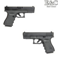 Pistola a GAS glk g19 g.3 style scarrellante NERA e&c (ec-031386)