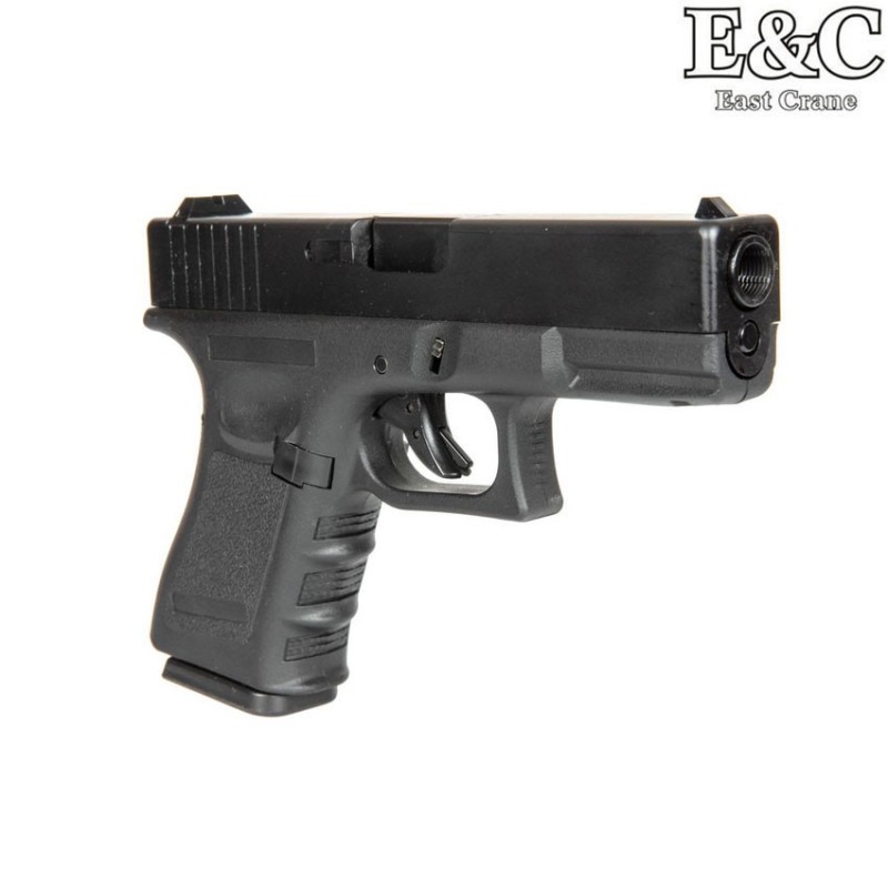 Pistola a GAS glk g19 g.3 style scarrellante NERA e&c (ec-031386)