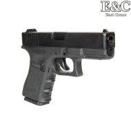 Gas pistol glk g19 g.3 style blowback BLACK e&c (ec-031386)
