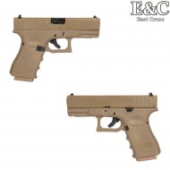 Pistola a GAS glk g19 g.3 style scarrellante DARK EARTH e&c (ec-031387)