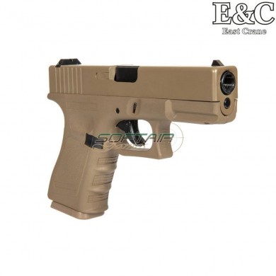 Pistola a GAS glk g19 g.3 style scarrellante DARK EARTH e&c (ec-031387)
