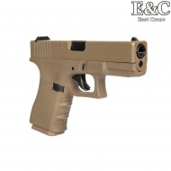 Pistola a GAS glk g19 g.3 style scarrellante DARK EARTH e&c (ec-031387)