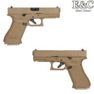 Pistola a GAS glk g19X g.5 style scarrellante DARK EARTH e&c (ec-031389)