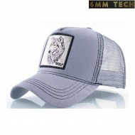 Baseball cap LUPO style GRIGIO 6MM TECH (6mmt-78-gr)
