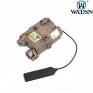 Peq15 la5 DARK EARTH laser BLUE & torcia led wadsn (wdx003-de)
