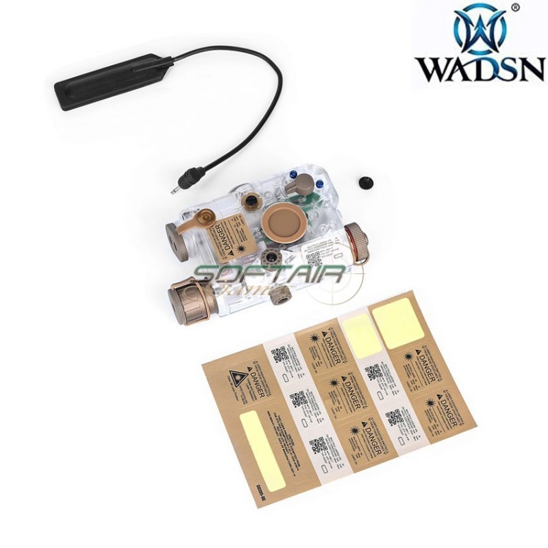 PEQ15 DARK EARTH perspective light/red laser wadsn (wdx017-de)