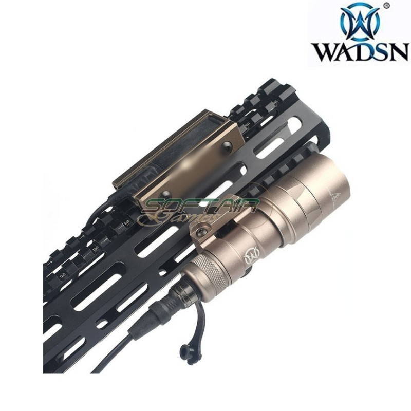 20mm weaver CNC Pocket Panel DARK EARTH for Flashlight Pressure Pad wadsn (wd02006-de-lo)