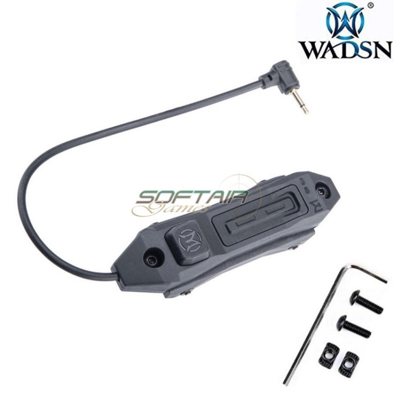 Double function 2.5mm plug remote pressure switch BLACK for PEQ devices wadsn (wd07002-bk-lo)