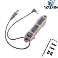 Controllo remoto doppia funzione DARK EARTH per torcie & PEQ device 2.5mm plug wadsn (wd07004-de-lo)