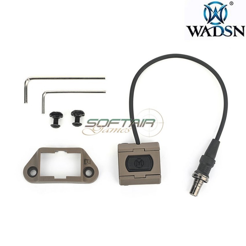 Controllo remoto MOD DARK EARTH per torcie wadsn (wd07019-de-lo)