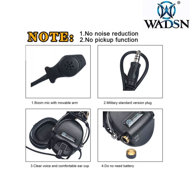 Headset basic version SORD. style FOLIAGE GREEN wadsn (wz165-fg)