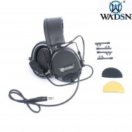 Headset basic version Hi-threat TEA Style tier 1 BLACK wadsn (wz164-bk)