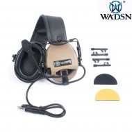 Headset basic version Hi-threat TEA Style tier 1 DARK EARTH wadsn (wz164-de)