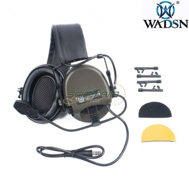 Headset basic version Hi-threat TEA Style tier 1 OLIVE DRAB wadsn (wz164-od)