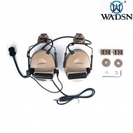 Cuffia basic version Comt. II style DARK EARTH per elmetto wadsn (wz187-de)