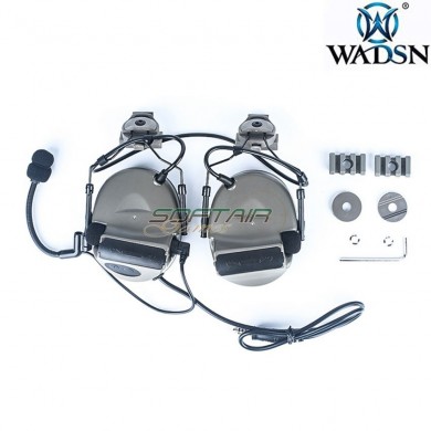 Headset basic version Comt. II style FOLIAGE GREEN for helmet wadsn (wz187-fg)