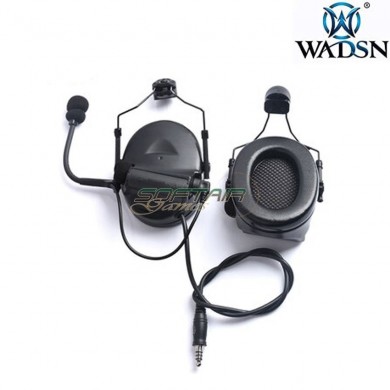 Headset basic version Comt. II style TYPE 2 BLACK for helmet wadsn (wz172-bk)