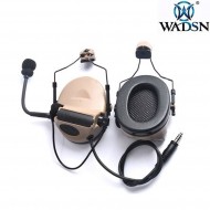 Cuffia basic version Comt. II style TYPE 2 DARK EARTH per elmetto wadsn (wz172-de)