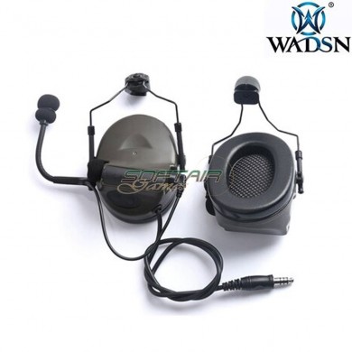 Headset basic version Comt. II style TYPE 2 OLIVE DRAB for helmet wadsn (wz172-od)