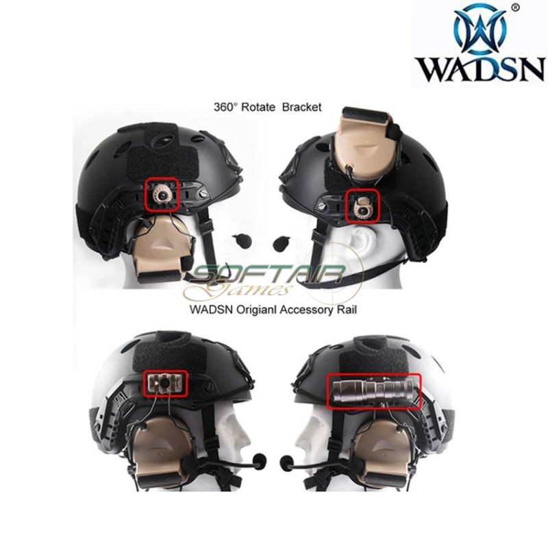 Headset basic version Comt. II style TYPE 2 FOLIAGE GREEN for helmet wadsn (wz172-fg)