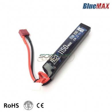 Batteria Lipo Connettore DEANS 11.1v X 1150mah 20c Stick Type Bluemax-power® (bmp-11.1x1150-ds-stk)