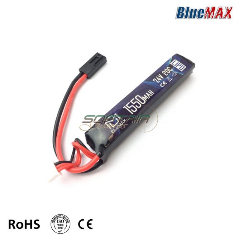 Batteria Lipo Connettore Mini Tamya 7.4v X 1550mah 20c Stick Type Bluemax-power® (bmp-7.4x1550-stick) Batteria Lipo Connettore Mini Tamya 7.4v X 1550mah 20c Stick Type Bluemax-power® (bmp-7.4x1550-stick)