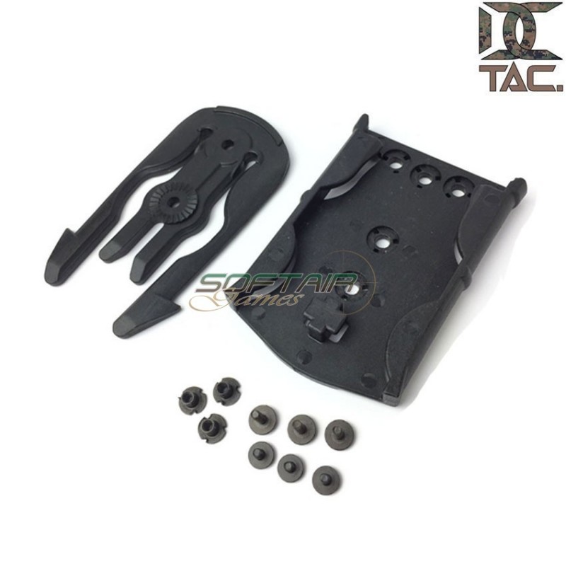 Safar. style MLS 16+17 MOLLE locking system kit BLACK d.c. tactical (dctac-137-bk)
