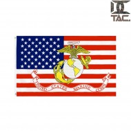 Bandiera USA + USMC 90x150cm COLOR d.c. tactical (dctac-113-co-3) Bandiera USA + USMC 90x150cm COLOR d.c. tactical (dctac-113-co-3)