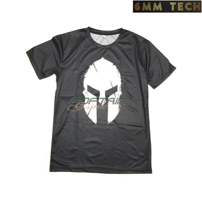 SPARTAN type 1 T-shirt BLACK 6MM TECH (6mmt-88-bk-1)