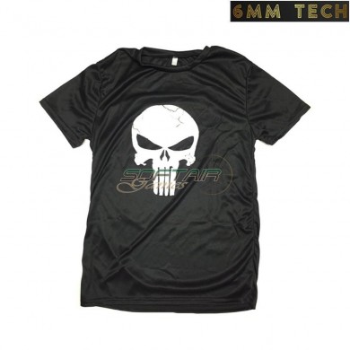 PUNISHER type T-shirt BLACK 6MM TECH (6mmt-88-bk-3)